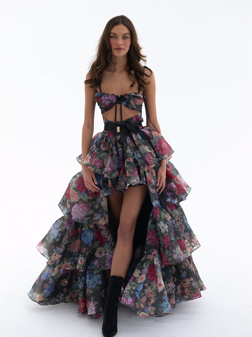 SELKIE The Puck Champagne Set Dress